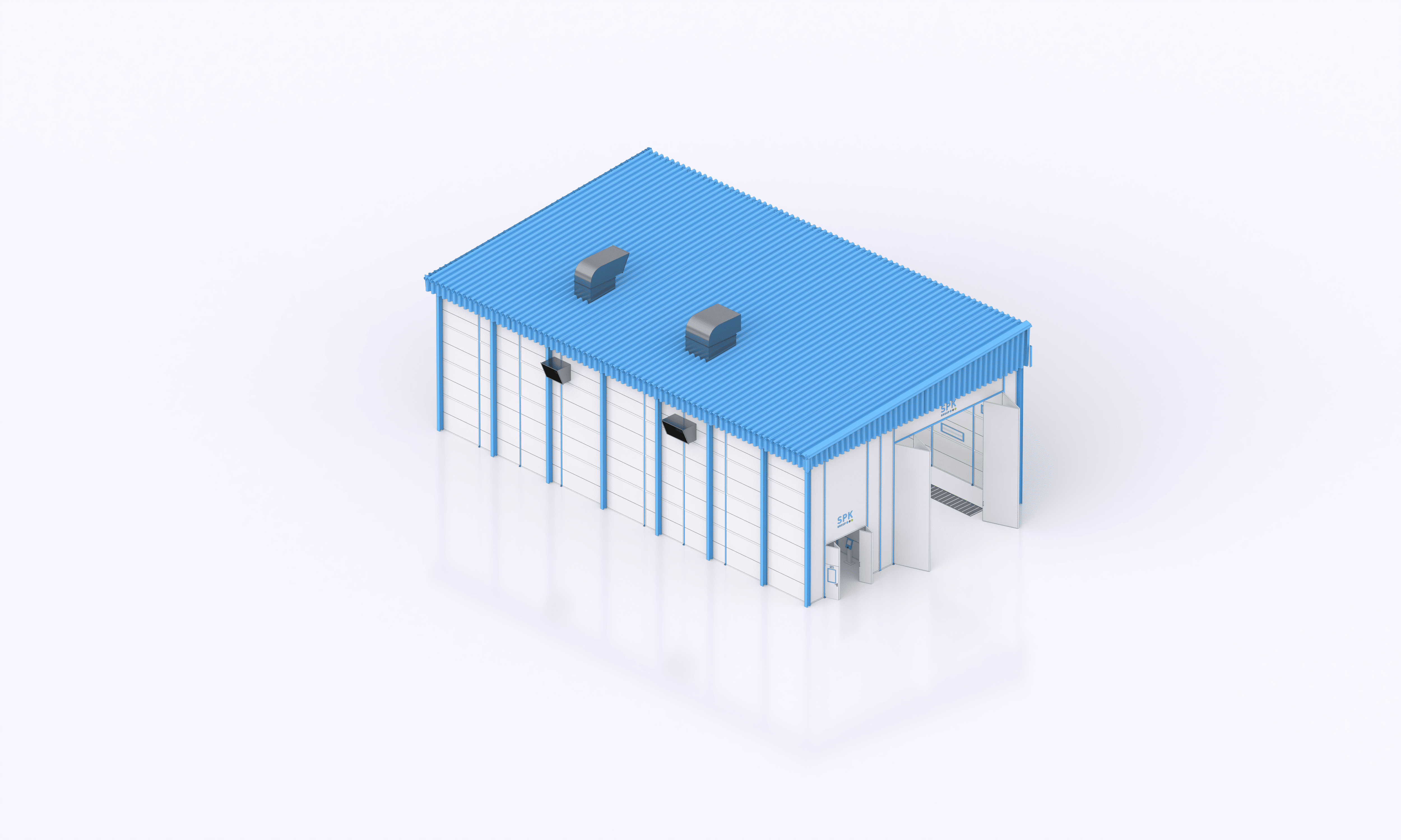 камера окраски вертолетов