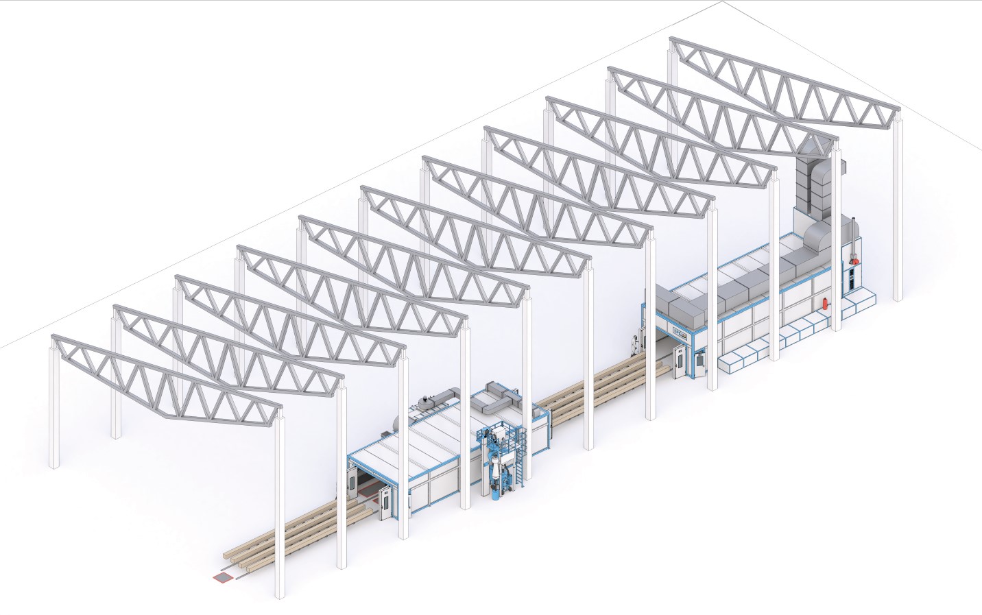 покрасочный цех для металлоконструкций