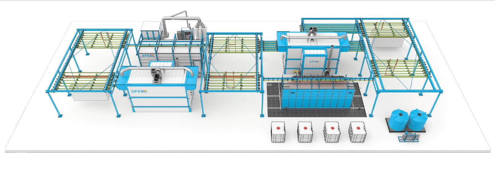 линия порошковой окраски
