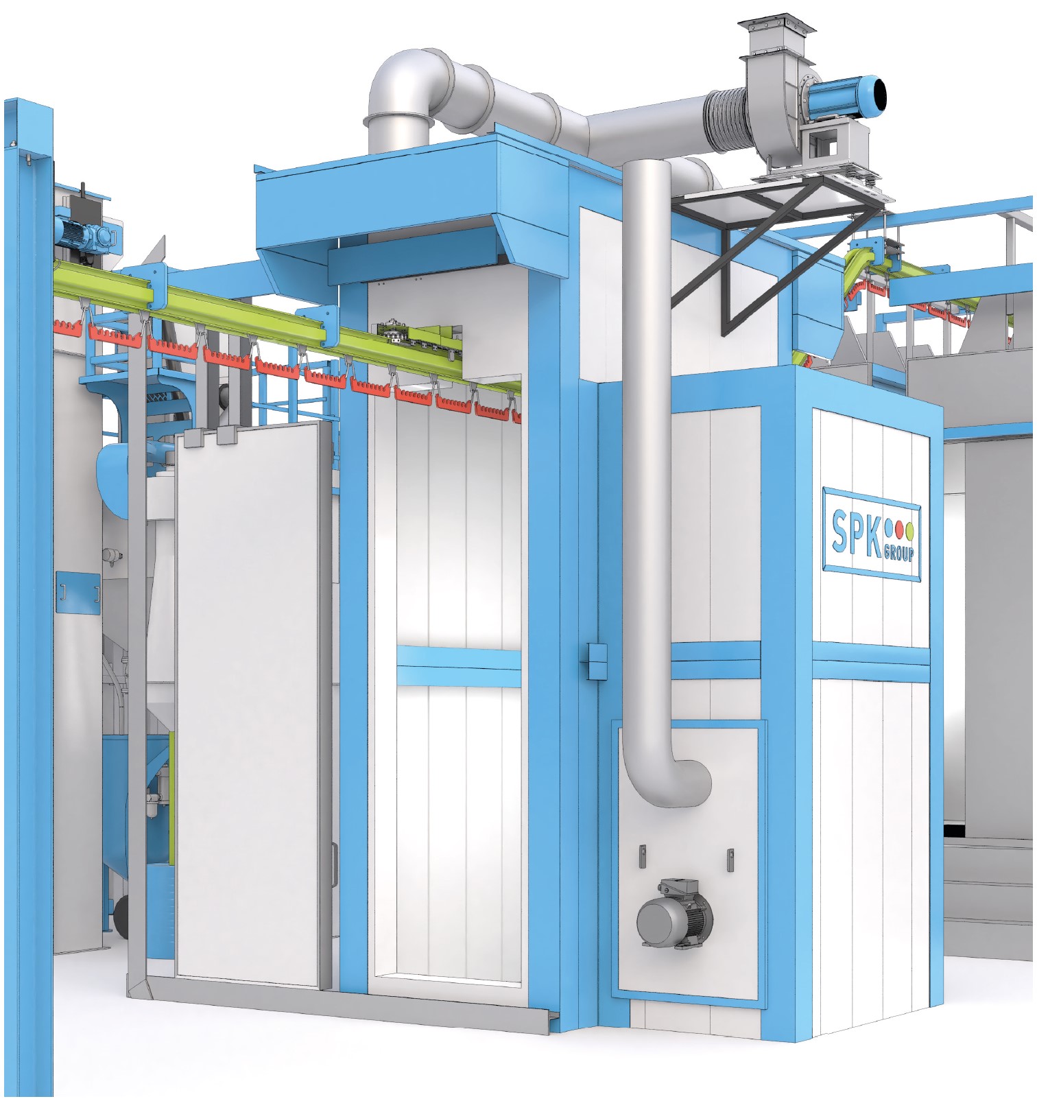 установка порошковой окраски