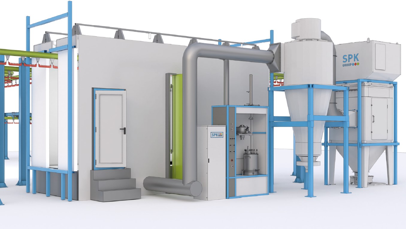 автоматическая покрасочная линия порошковой окраски автоматическая покрасочная линия порошковой окраски