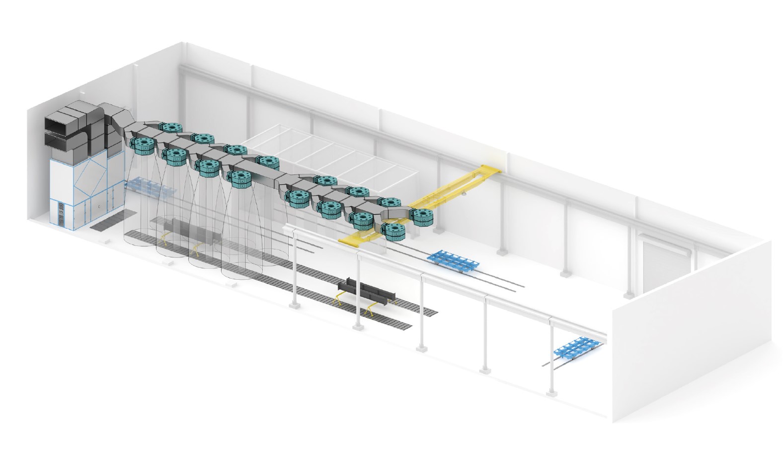 покрасочная камера для металлоконструкций