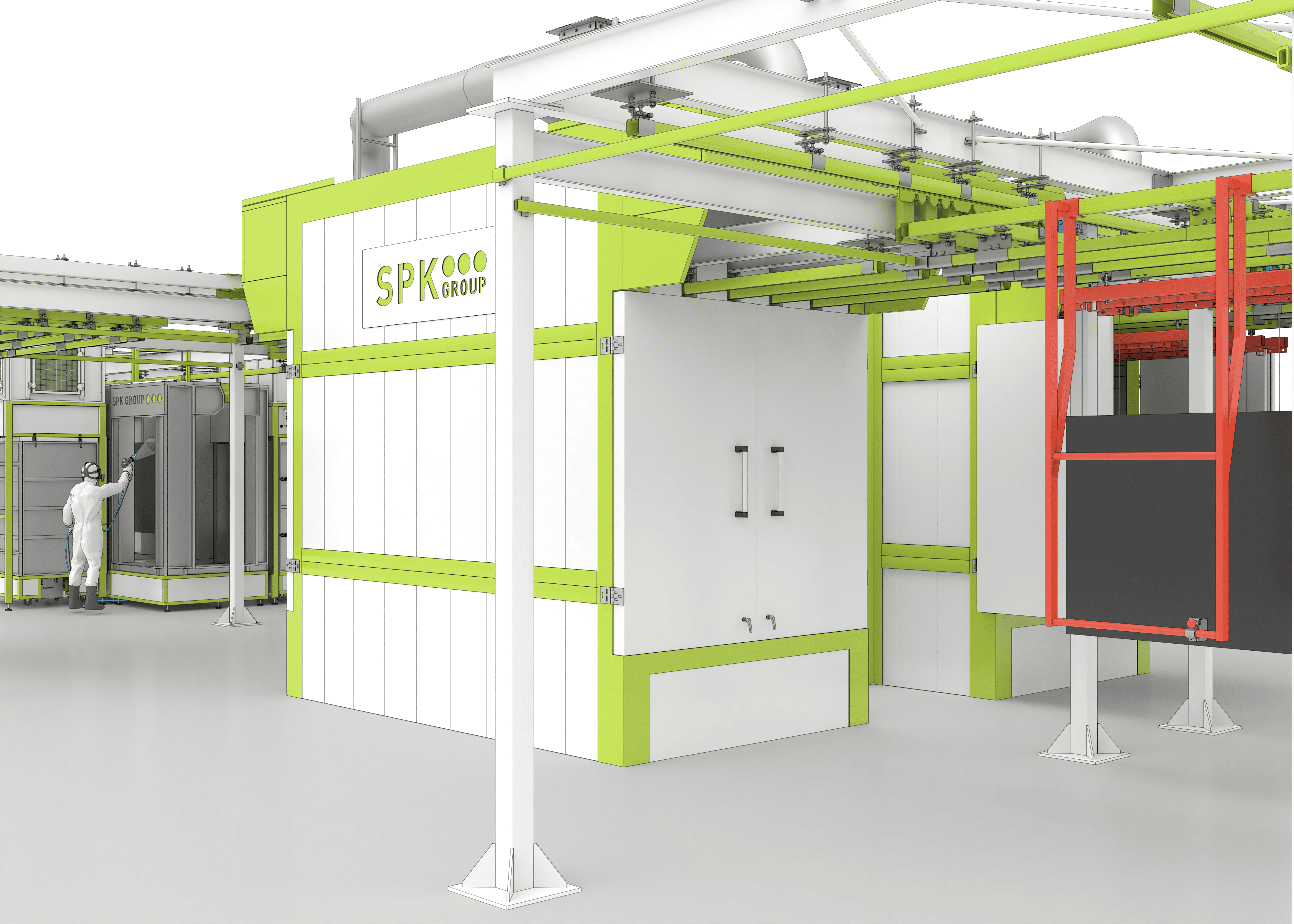 линия порошковой окраски