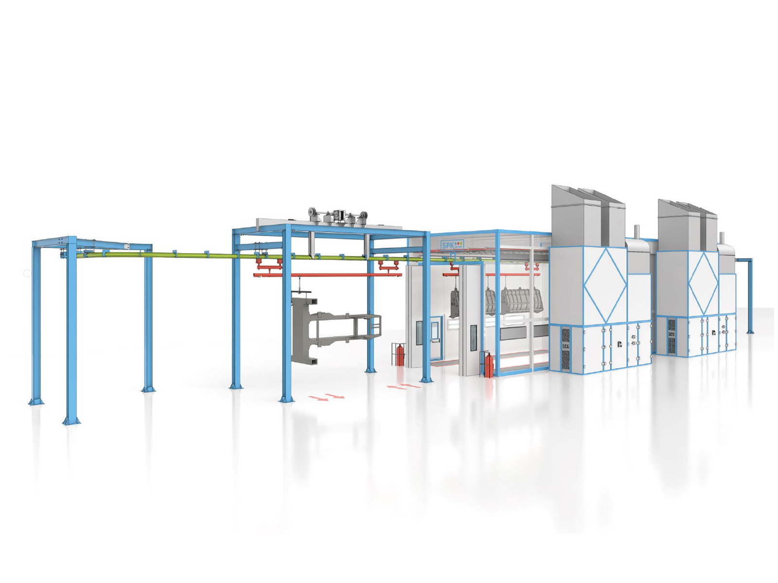 покрасочная конвейерная линия