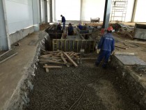 Строительство моечной камеры на Заводе по производству дизельных двигателей GEVO в Казахстане (Астана)