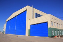 Продолжается строительство покрасочно-сушильной камеры для авиатехники в Астане (Казахстан)