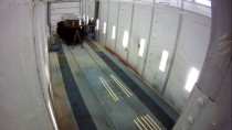 В покрасочной камере в Цехе реконструкции продолжается реставрация вагона-экспоната для Музея истории, науки и техники Свердловской железной дороги. 