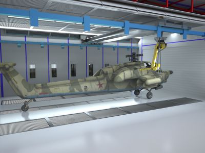 Роботизированная окраска вертолетов