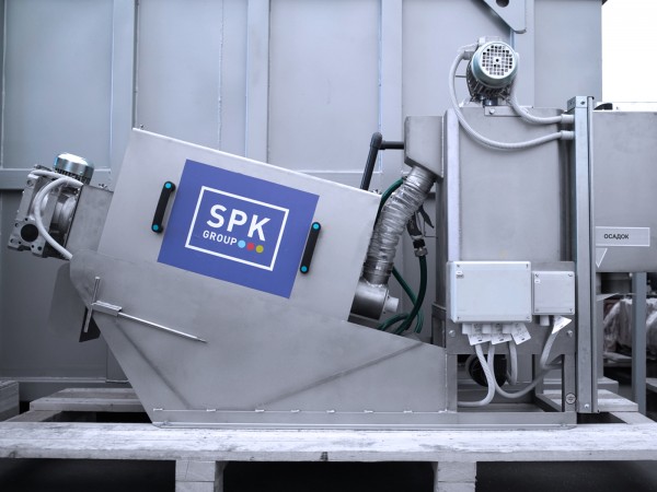 Шнековый обезвоживатель SPK для очистных сооружений