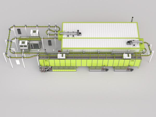 Автоматические линии порошковой окраски SPK