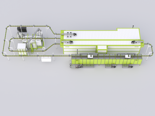 Автоматические линии порошковой окраски SPK с монорельсовым конвейером