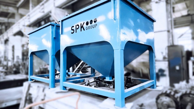 В производстве установки для дробеструйных камер SPK