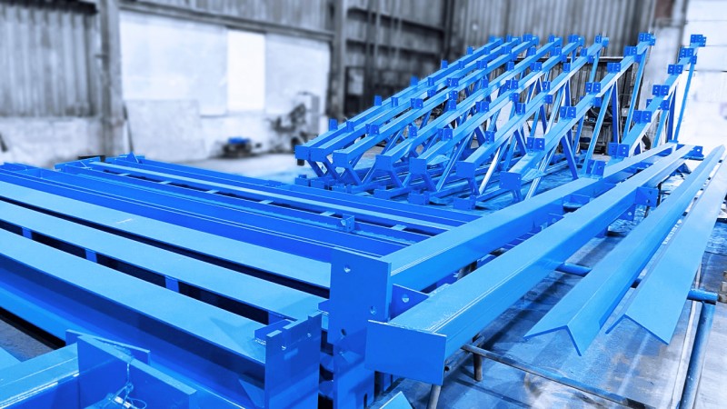 В производстве каркасы для дробеструйной камеры тупикового типа