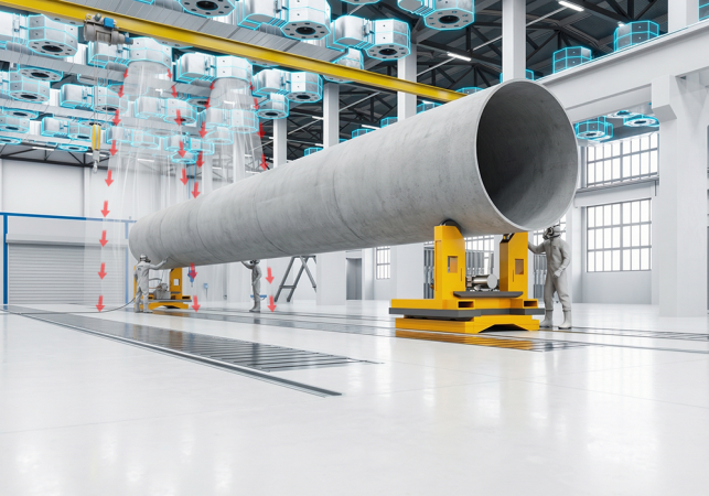 Зоны открытой окраски для нефтегазового оборудования