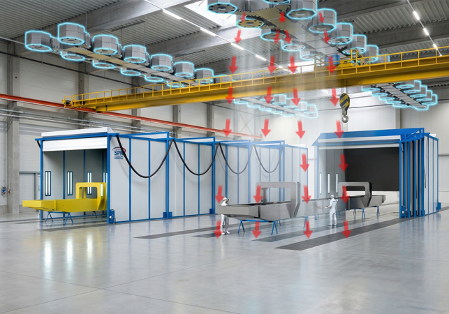 Зоны открытой окраски для крановых металлоконструкций