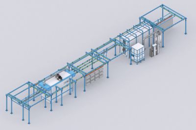 Ручная порошковая конвейерная линия SPK