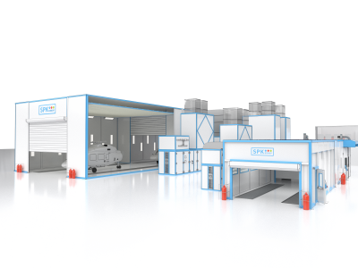 Окрасочно-сушильный комплекс SPK GROUP для деталей вертолетов