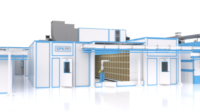 Роботизированная линия подготовки и окраски SPK GROUP для сферы машиностроения