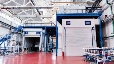 Комплекс подготовки и окраски поверхности для трамваев SPK, г. Тверь