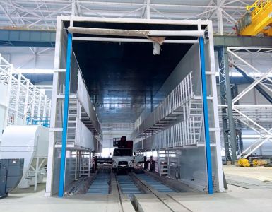 Комплекс из дробеструйной и окрасочно-сушильной камер SPK, г. Магнитогорск