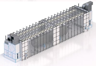 Окрасочно- сушильная камера раздвижного типа SPK-27.7.6