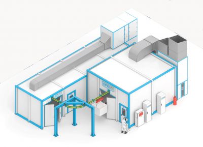 Участок окраски SPK для мелкогабаритных деталей и сборочных единиц