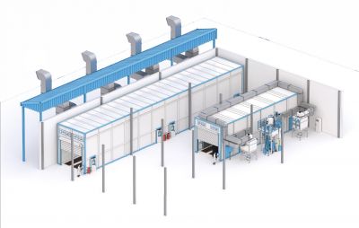 Комплекс подготовки и окраски для спецтехники SPK