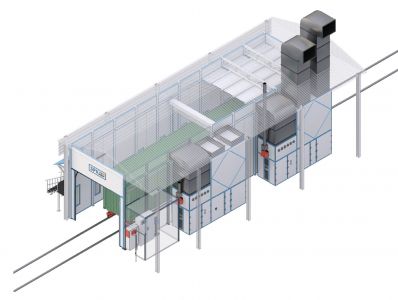 Окрасочно-сушильная камера для контейенеров SРК-SCB(O)-18.5.5