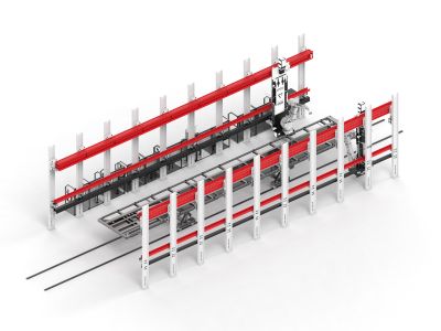 Роботизированная окрасочно-сушильная камера для рам грузовой техники SPK-SCB-24.7.6