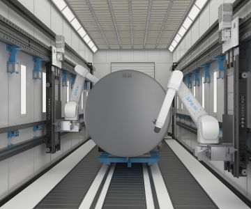 Роботизированный дробеструйно-окрасочно-сушильный комплекс SPK GROUP 