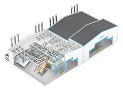 Окрасочный ангар для подготовки и покраски самолетов SPK