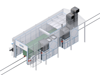 Окрасочно-сушильная камера SPK-15.5.5 для контейнеров