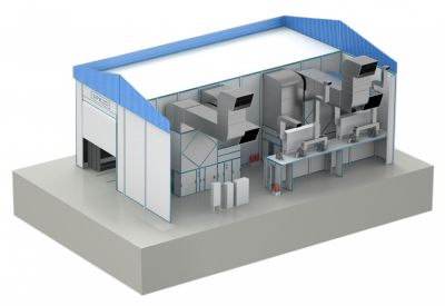 Окрасочно-сушильная камера уличного исполнения SPK-SCB-8.5.4