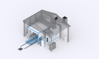 Проходная уличная окрасочно-сушильная камера SPK-7.5.4