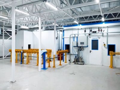 Автоматизированная линия SPK для покраски деталей электровентиляторов и электродвигателей, г. Пермь
