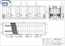Окрасочно-сушильная камера для вагонов проходная SPK-26.7.7